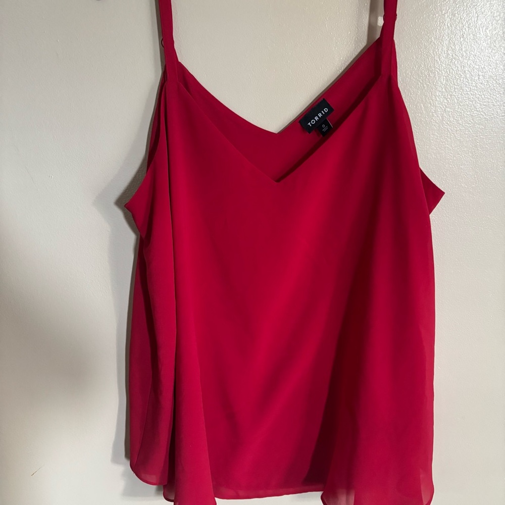 Torrid Sz0 Women's Red Camisole Top